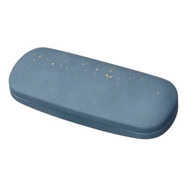 Pearl Eyeglass Case Eyeglass Case Hard Case Synthetic Leather Spring Type Polka Dot Blue SO-96BU 092062