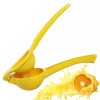 Zulay Kitchen Yellow Manual Lemon Squeezer Citrus Juicer Lemon Juicer