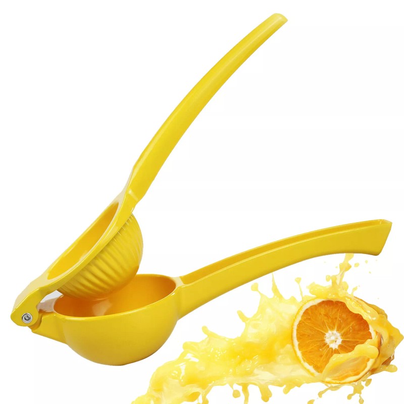 Zulay Kitchen Yellow Manual Lemon Squeezer Citrus Juicer Lemon Juicer