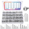 DIVANC Metric Screw Assortment, 2000PCS Metric Bolt Assortment Kit M2