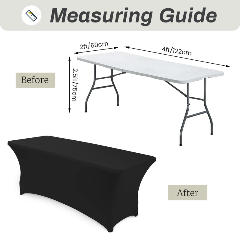 Asnomy Table Cloths Rectangle 60 x 120 4Ft Spandex Party
