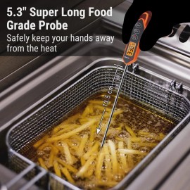 ThermoPro Long Probe Instant Read Food Thermomete for Cooking Meat BBQ Oil TP01H