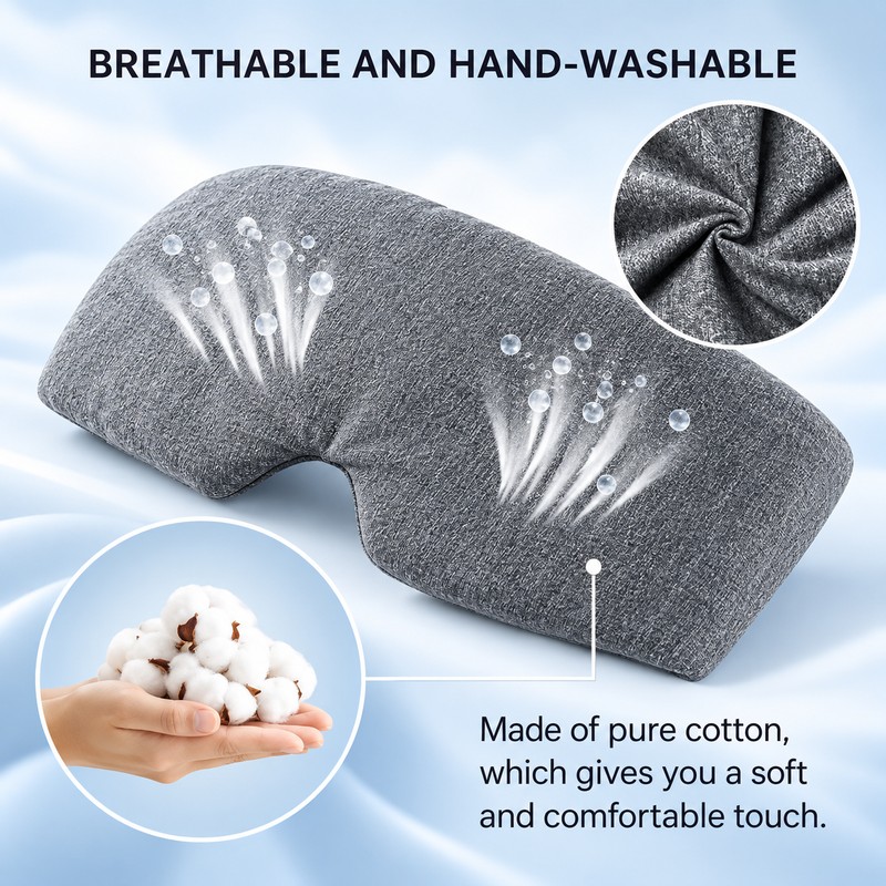 Cotton Sleep Mask for Comfortable Rest – Soft Breathable Eye