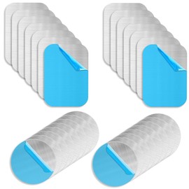 Keukenket 28 Pack Mix Replacement Metal Plates Set for Car Phone Holder,Round and Rectangular Metal Plates with Adhesive for Magnetic Mount,Round Phone Magnets Plate for Back of Phones