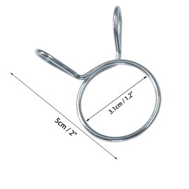 sourcingmap Washing Machine Drain Hose Clip Clamp 1.2 Inch Dia 2 Inch Width 2 Pcs