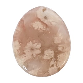 Manekieko Natural Sakura Agate Water Drops Chakra Thumb Worry Stone Stress Relax Healing Reiki Crystal Bags Palm Stones