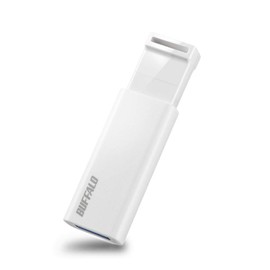 Buffalo RUF3-KS128GA-W/N USB Memory Stick, 128 GB, Knock-Slide Type, USB 3.2 (Gen1), 3.1 (Gen 1), 3.0, 2.0