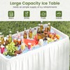 KOTEK Folding Ice Cooler Table, 4 FT Portable Ice Table