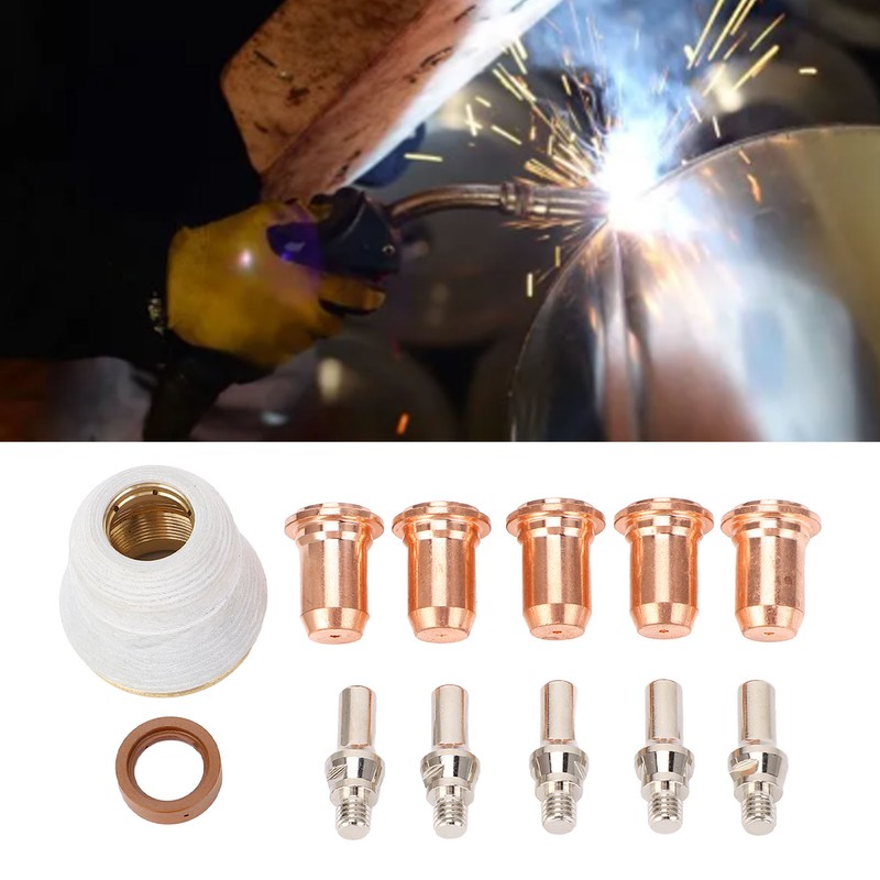 12 Pcs Set 52582 Electrode 51313 P1.0 Nozzle 60432 Shield