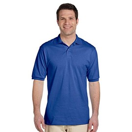 Jerzees 50/50 Men's 5.6 oz. Jersey Polo with Spotshield (Royal, Small)