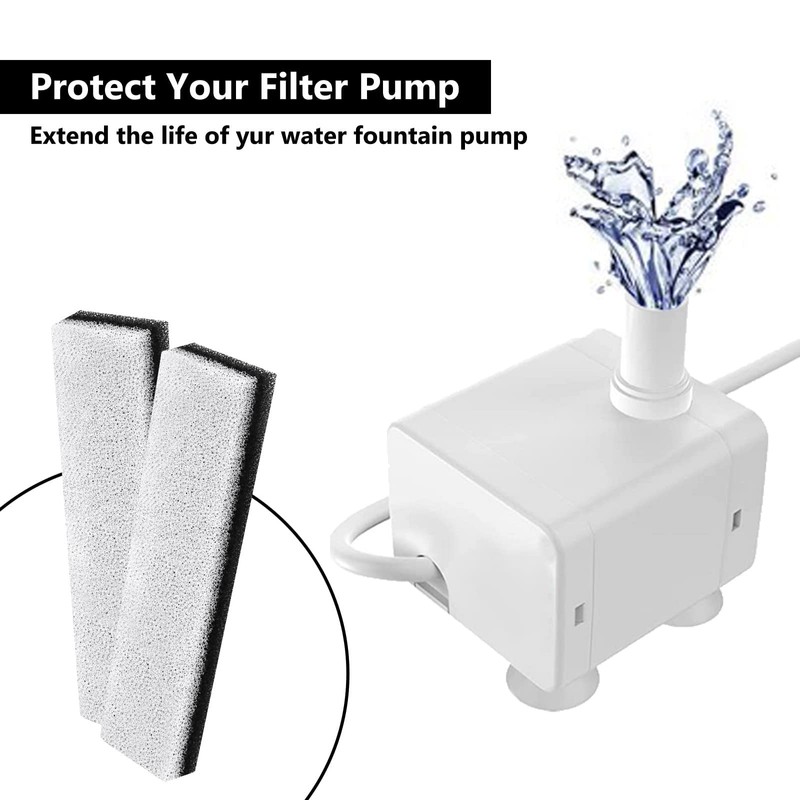 Ocnvlia 12 Pack Pet Water Fountain Filter, Dog Water Fountain