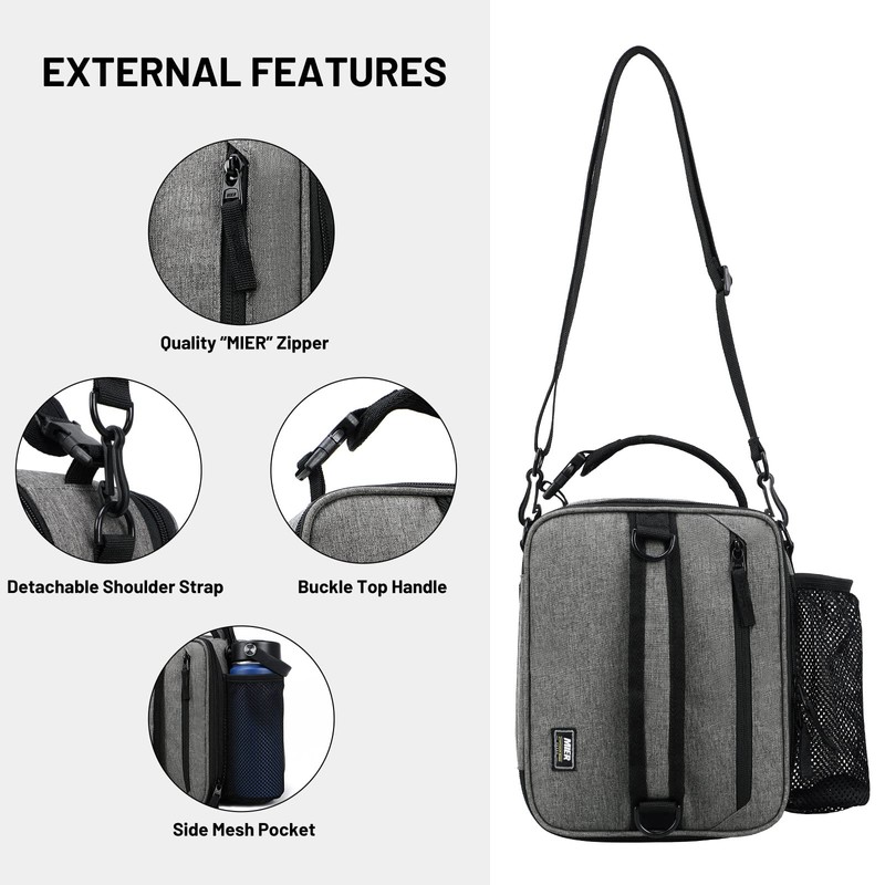 MIER Lunch Bag Small Cool Bag Expandable Cooler Bag for