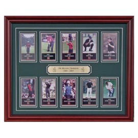 Masters Tournament champions 2000 thru 2009 Framed