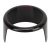 Front Grille Emblem Logo Ring Glossy Black Exterior Badge Decoration