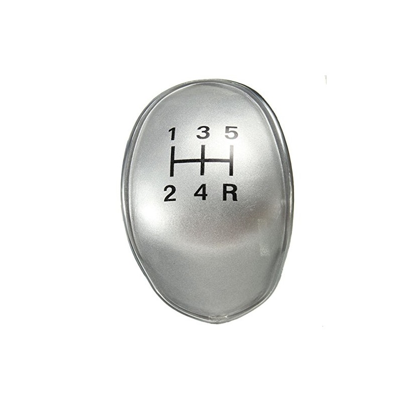 MOMOALA Replacement 5 Speed Black Chrome Gear Stick Knob Cap