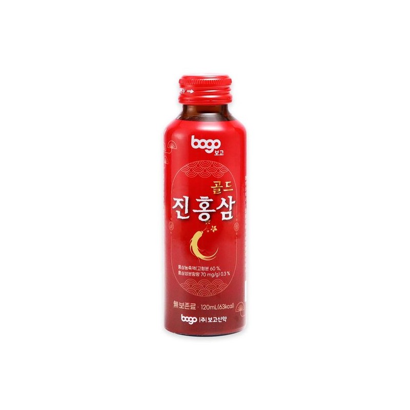 Bogo-on [보고신약] 진홍삼 골드 120mlx10병 1박스 [New Report] Red Ginseng