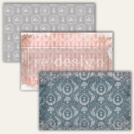 ReDesign Prima DELICATE CHARM Tissue Decoupage Paper for Furniture (3 Pack)