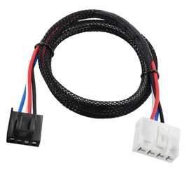 WALSIO 3020-P Brake Control Wiring Harness Adapter for 1995-2009 Dodge Ram Dakota Durango Chrysler, 4 Pin Plug-in Trailer Brake Controller Adapter