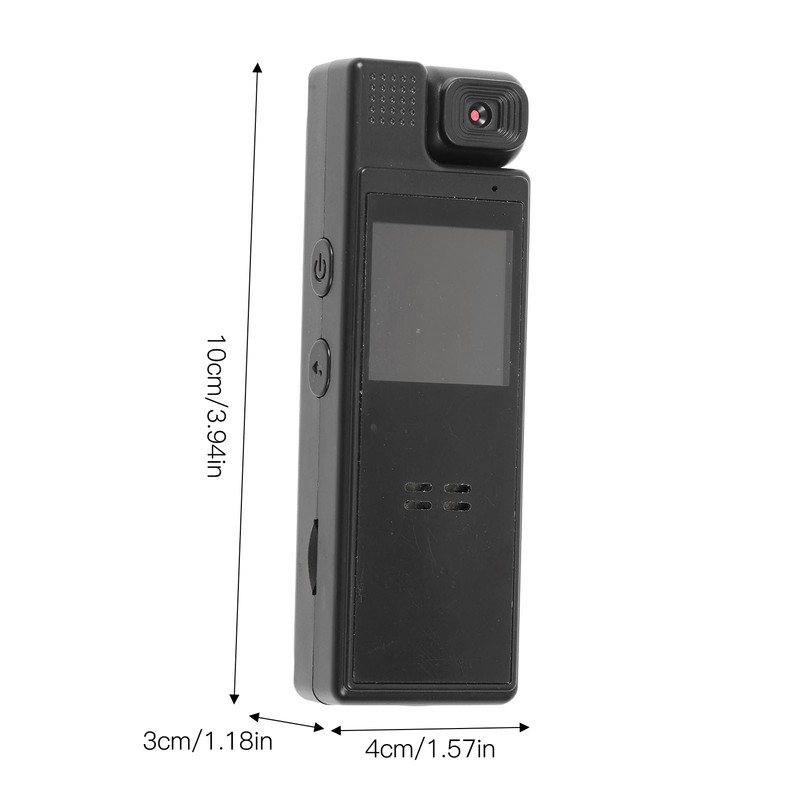 Body Mounted Camera 1080P Support 128G Card Portable Lightweight Mini