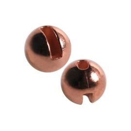 Temorah 35 Colors 2.0-6.4mm Slotted Tungsten Beads for Fly Tying (Copper, 4.0mm 50PCS)