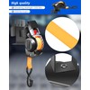 2 Pcs Dual-Pivot Retractable Truck Bed Ratchet Straps, Multi-Angle Rotation