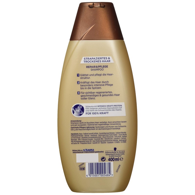 Schwarzkopf Schauma Repair and Care Shampoo, Pack of 2 (2