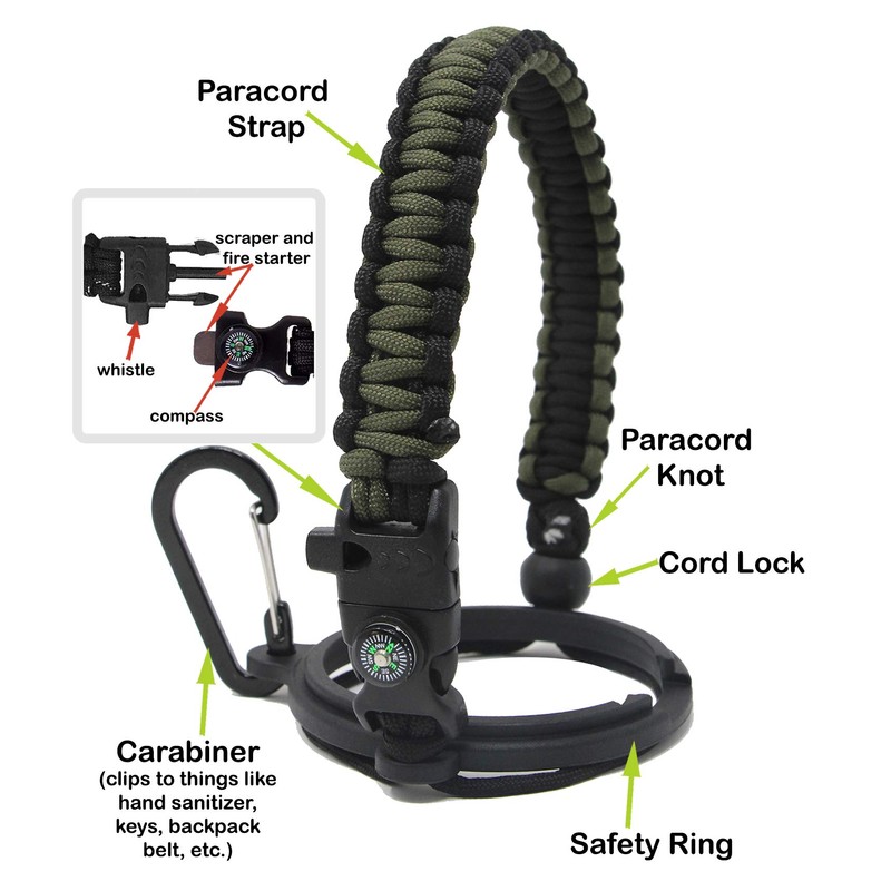 One MissionX Paracord Handle Compatible with Yeti Rambler 36oz 26oz