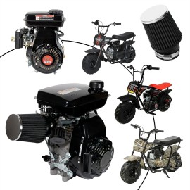 JMCHstore Black Carburetor Air Filter Adapter Kit for Mega Moto MM80 Baja DB30 Mini Bike