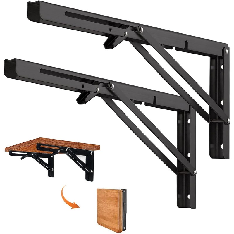 Shelf Bracket, Folding Bracket, Shelf Support, Hanging Shelf Bracket, Wall