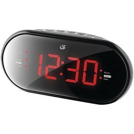 GPX C253B PLL Dual Alarm Clock Radio, Black GPXC253B