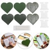 3 Set Page Corner HandMade HeartShaped Leather Bookmark Making Fabric