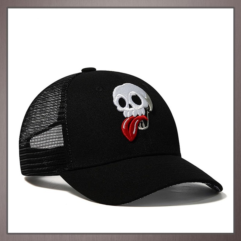 One Limitation CP368 Mesh Cap, Skull, Skull, Skull, Hat, Running,