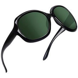 Joopin Oversized Sunglasses for Women Fashion Large Frame Designer Sun Glasses Polarised UV Protection Big Sunnies Shades Ladies (Black Frame G15 Lens)