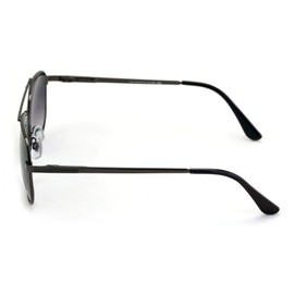 V.W.E. Metal Tear Drop Outdoor Reading Sunglasses - Spring Hinge Square - Tinted Readers Glasses (Black, 2.25, multiplier_x)