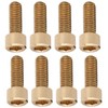 50Pcs Cap Hex Socket Screw Copper Fastener Hardware Tools Industrial