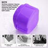 Denture Soaking Cup Dental Retainer Case Cleaning with Strainer Basket,
