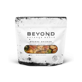 Beyond Outdoor Meals Orange Chicken, Freeze-Dried Food, 10-Year Shelf Life, Real Freeze-Dried Meat, Just Add Water Meals, Prepare in Pouch, 710 Calories, Camping Food for Adventures, 41 Grams Protein