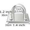 Jingelmall 4pcs 35*30mm M5 Pad Eye Ceiling Hook Wall Hook