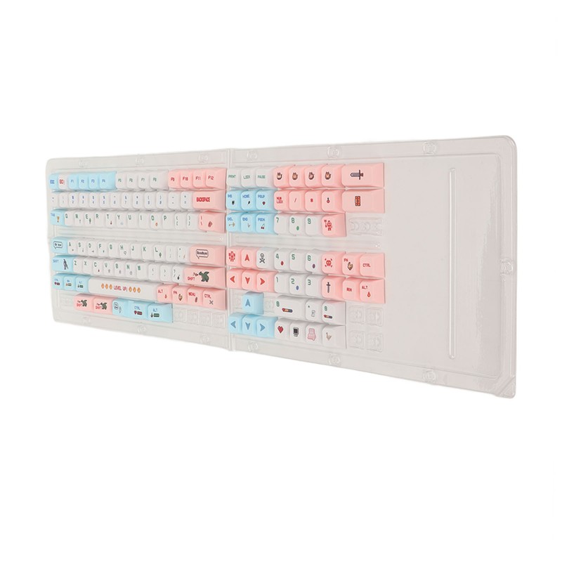 PBT Keyboard Keycaps 130 Keys Dye Sublimation Ergonomic Rich Colors