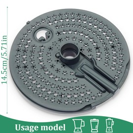 NHPY 1 Piece Peeler Attachment for Thermomix Tm6, Tm5, Tm31, Potato Peeler with Plastic Grater, Carrot, Vegetables, Accessories for Thermomix Tm6, Accessories for Thermomix, Peeling Potato, (Grey)