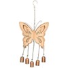 Butterfly Wind Chime Bell Hanging Garden Yard Ornament Decoration Metal