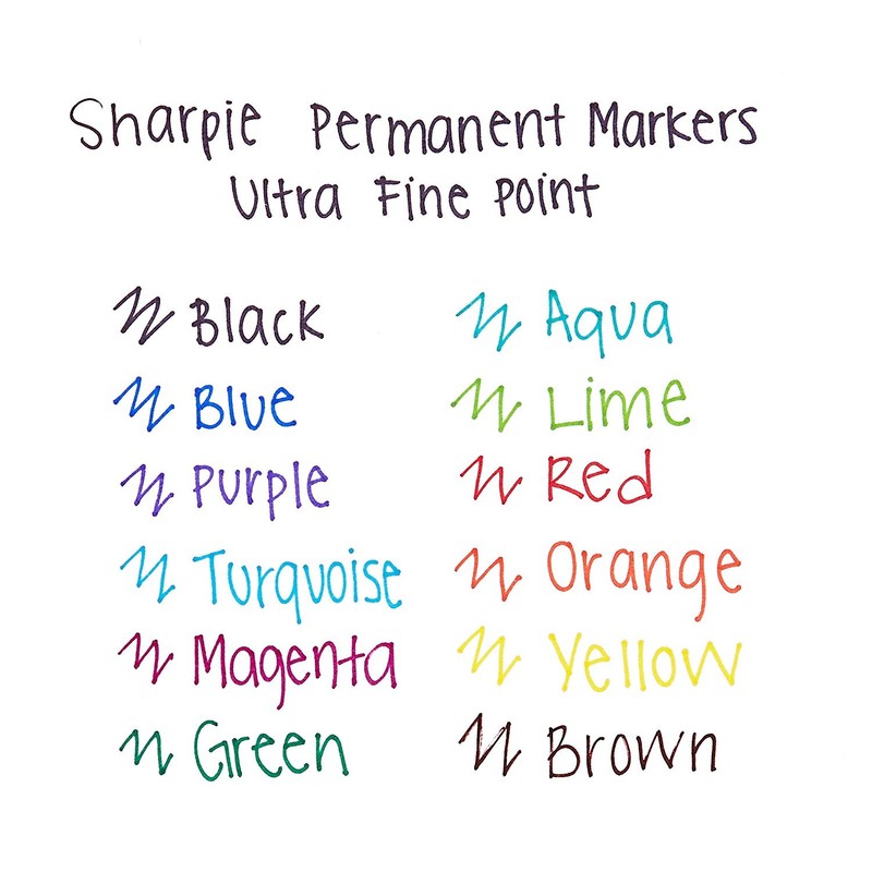 Sharpie 2065411 Ultra Fine Point Permanent Markers - Black (Pack