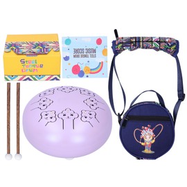 SLADE Steel Tongue Drum Handheld Cartoon Percussion Beginner Music Lover Gift 5.5inPurple