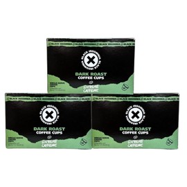 Black Insomnia Dark Roast Coffee - Extreme Caffeine Single Serve Cups (For Use In Keurig Brewers) Strongest Coffee in the World - 36 Count