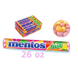 20 Packs of Mentos Fruit Chewy Candy with Natural Flavours