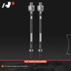 A-Premium 2 x Front Inner Tie Rod Ends, Compatible with