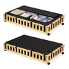 Gashell 2 Pack Bamboo Under Bed Storage with Wheels, 39”x20”x7.8”