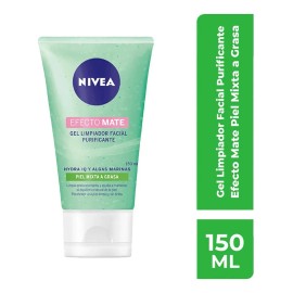 Gel Nivea Limpiador Facial Purificante Efecto Mate 150 mL