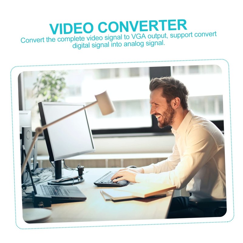 SEWACC Converter Cable High Definition Video Adapter for Projectors Monitors