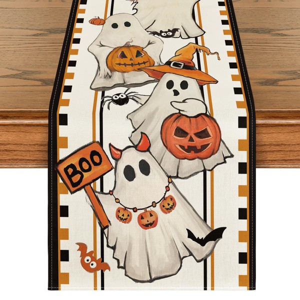 Artoid Mode Boo Ghost Jack-O'-Lantern Pumpkin 210 GSM Halloween Table